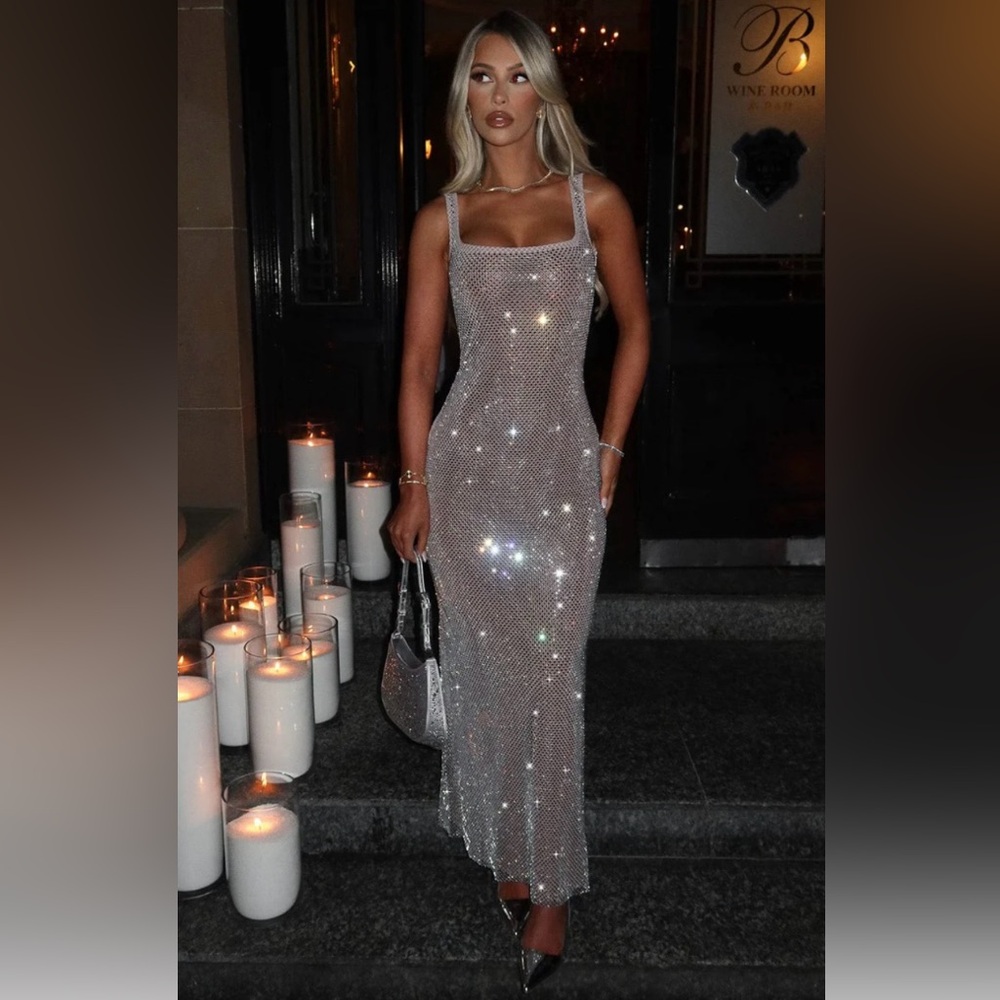 Babyboo Silver Petra Maxi Dress